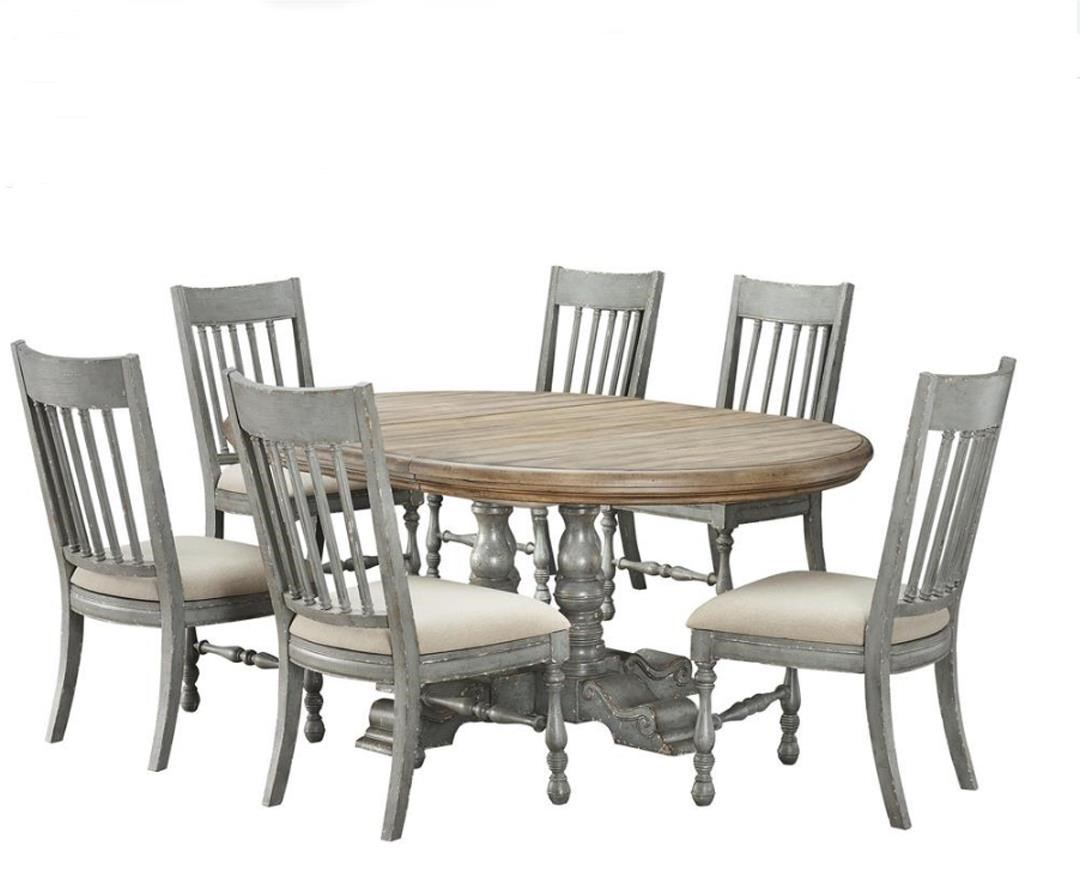 7 pc online round dining set